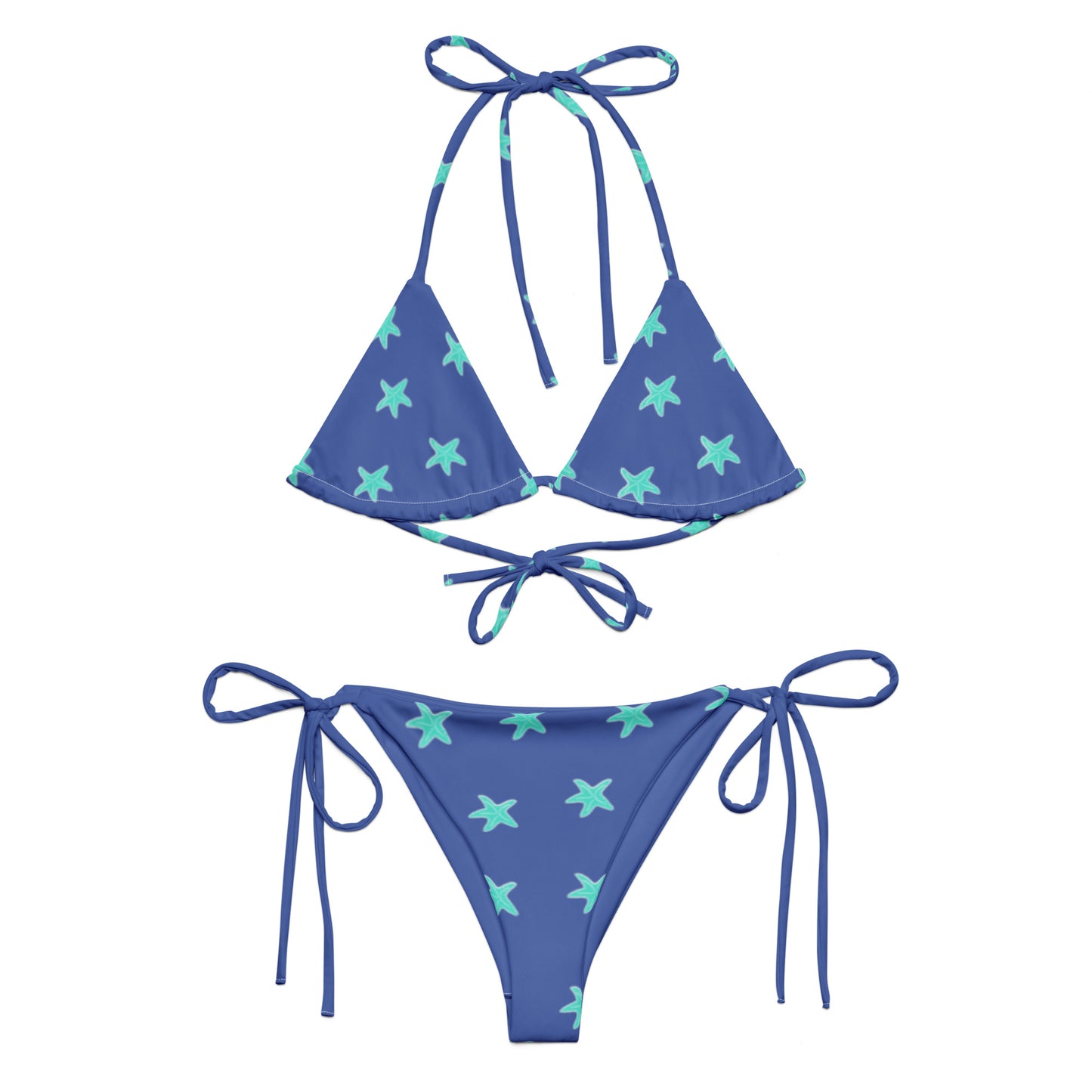Starfish Triangle Bikini (Blue)