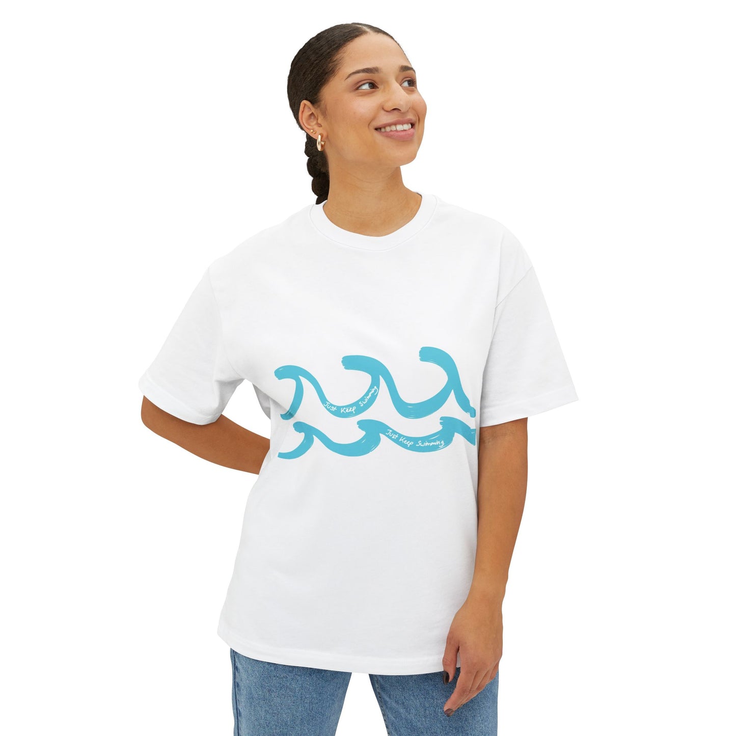 Just Keep Swimming Oversized Tee