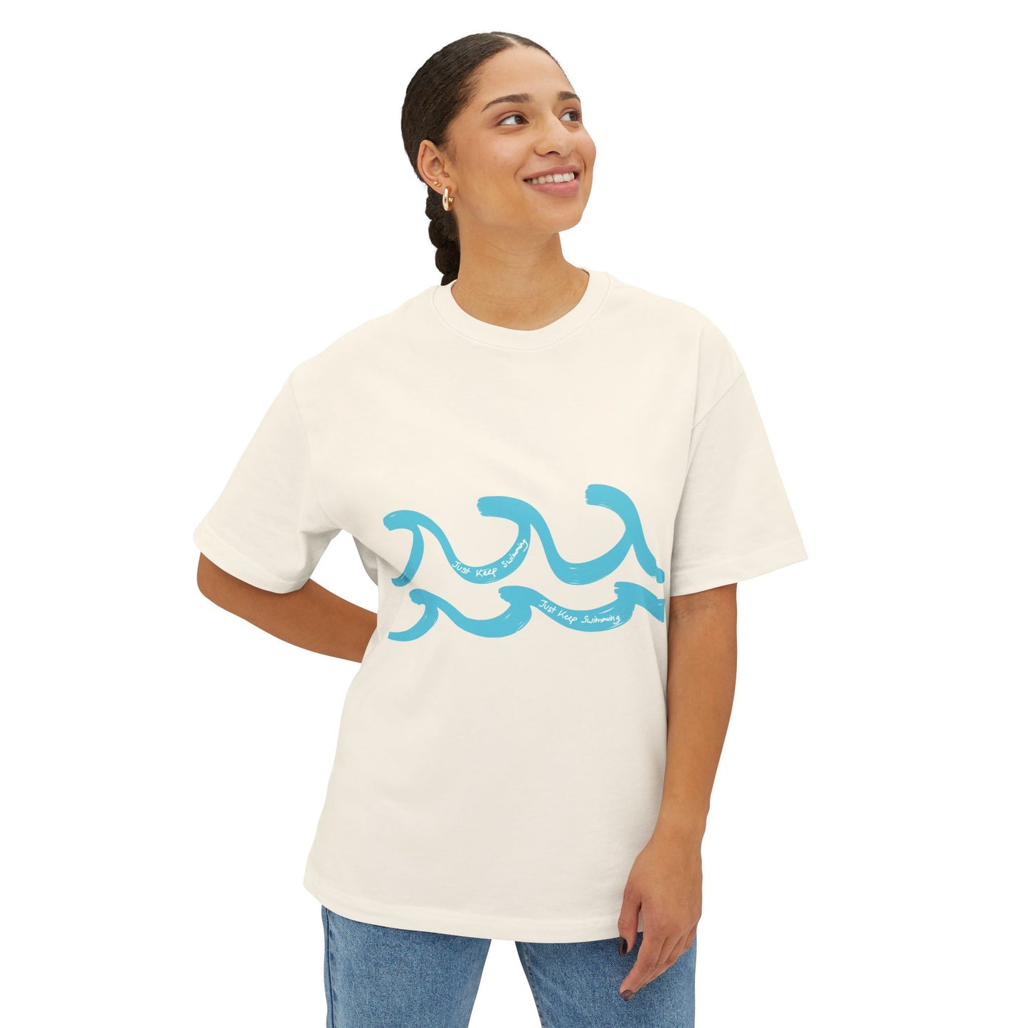 Just Keep Swimming Oversized Tee