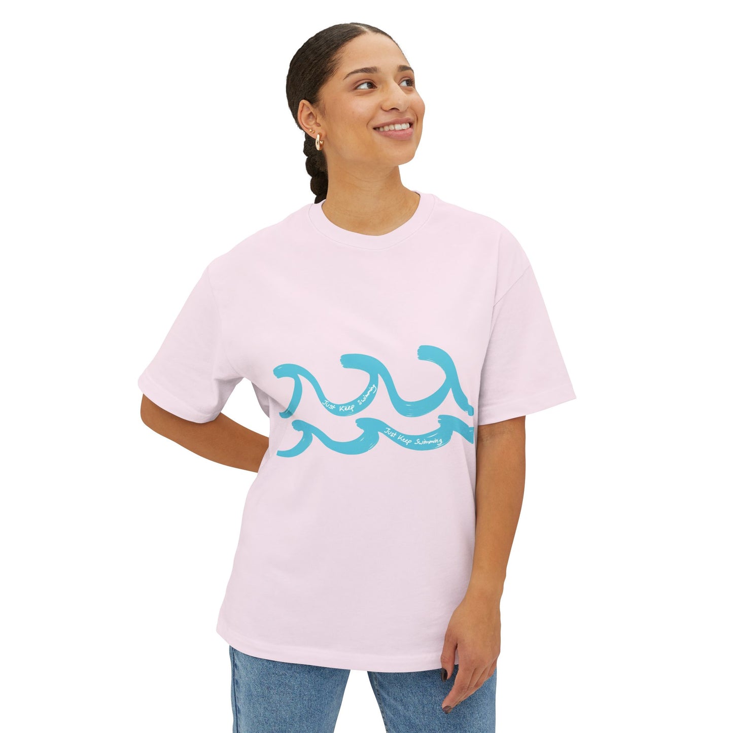 Just Keep Swimming Oversized Tee